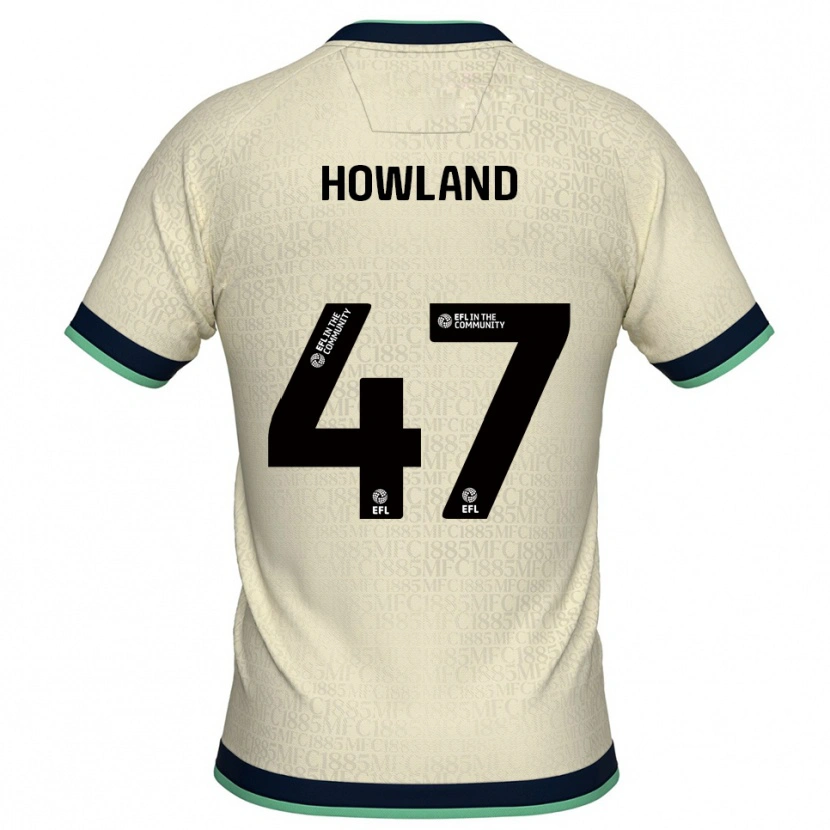 Danxen Børn Jack Howland #47 Champagne Marine Udebane Spillertrøjer 2025/26 Trøje T-Shirt