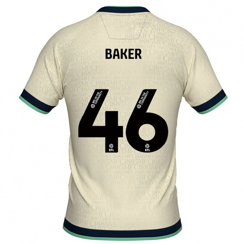 Danxen Børn Frankie Baker #46 Champagne Marine Udebane Spillertrøjer 2025/26 Trøje T-Shirt