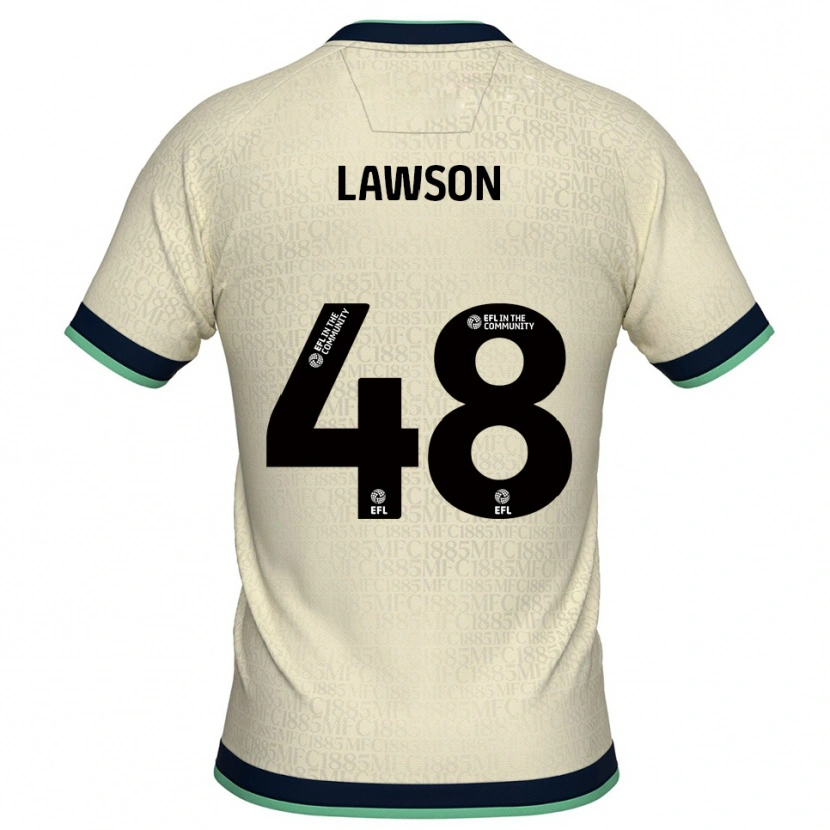 Danxen Børn Sha'mar Lawson #48 Champagne Marine Udebane Spillertrøjer 2025/26 Trøje T-Shirt