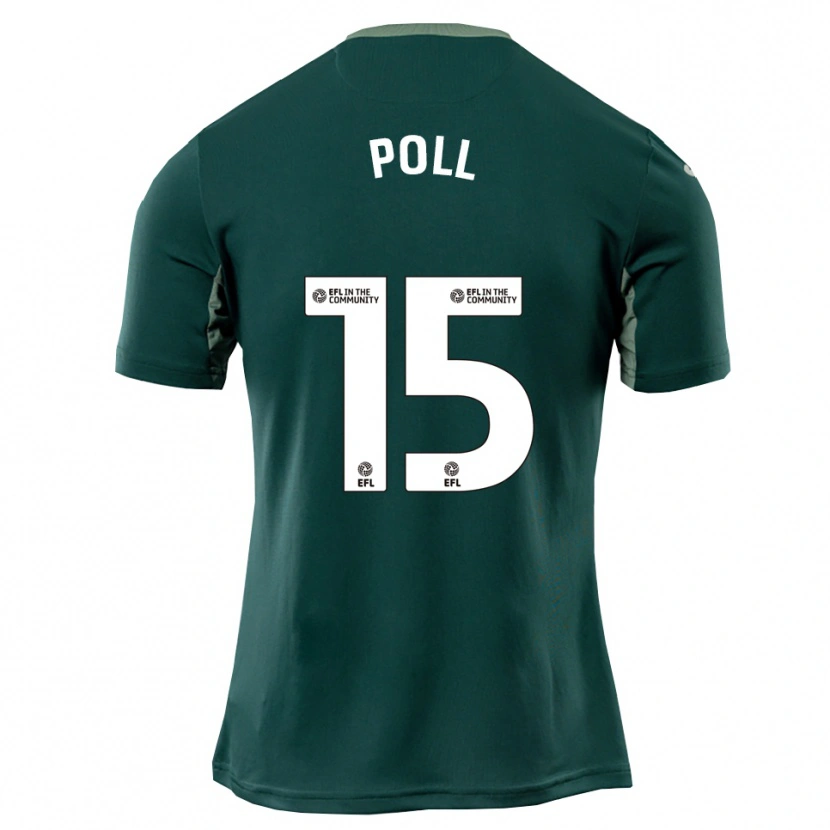 Danxen Børn Lucas Poll #15 Grøn Hvid Lilla Udebane Spillertrøjer 2025/26 Trøje T-Shirt