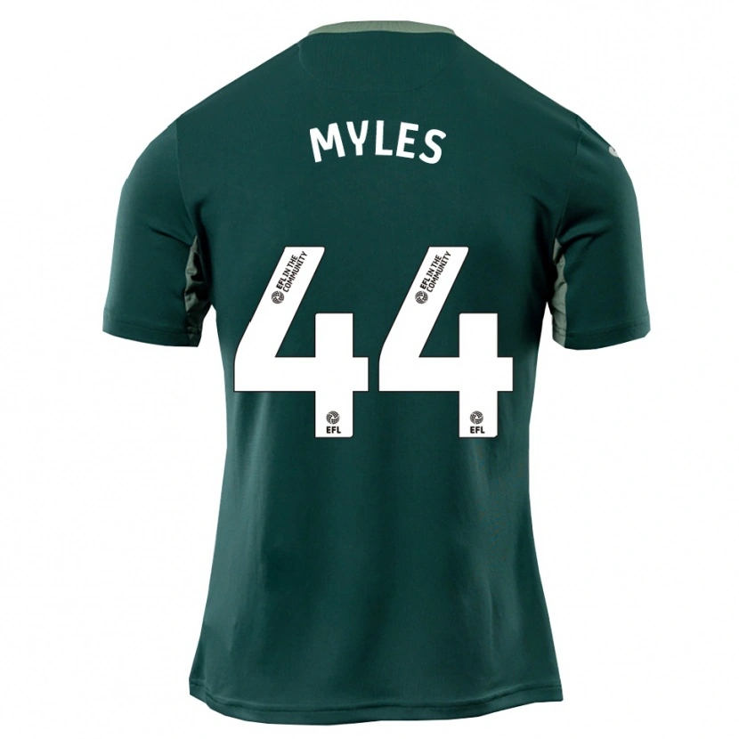 Danxen Børn Elliot Myles #44 Grøn Hvid Lilla Udebane Spillertrøjer 2025/26 Trøje T-Shirt