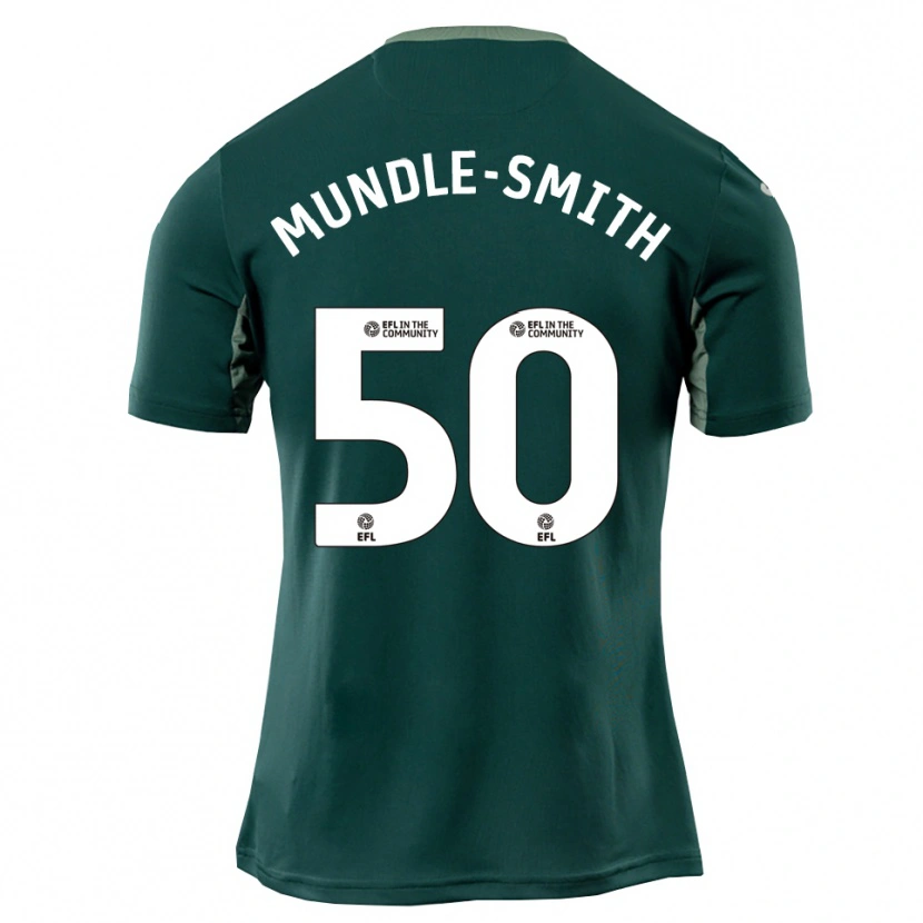 Danxen Børn Errol Mundle-Smith #50 Grøn Hvid Lilla Udebane Spillertrøjer 2025/26 Trøje T-Shirt