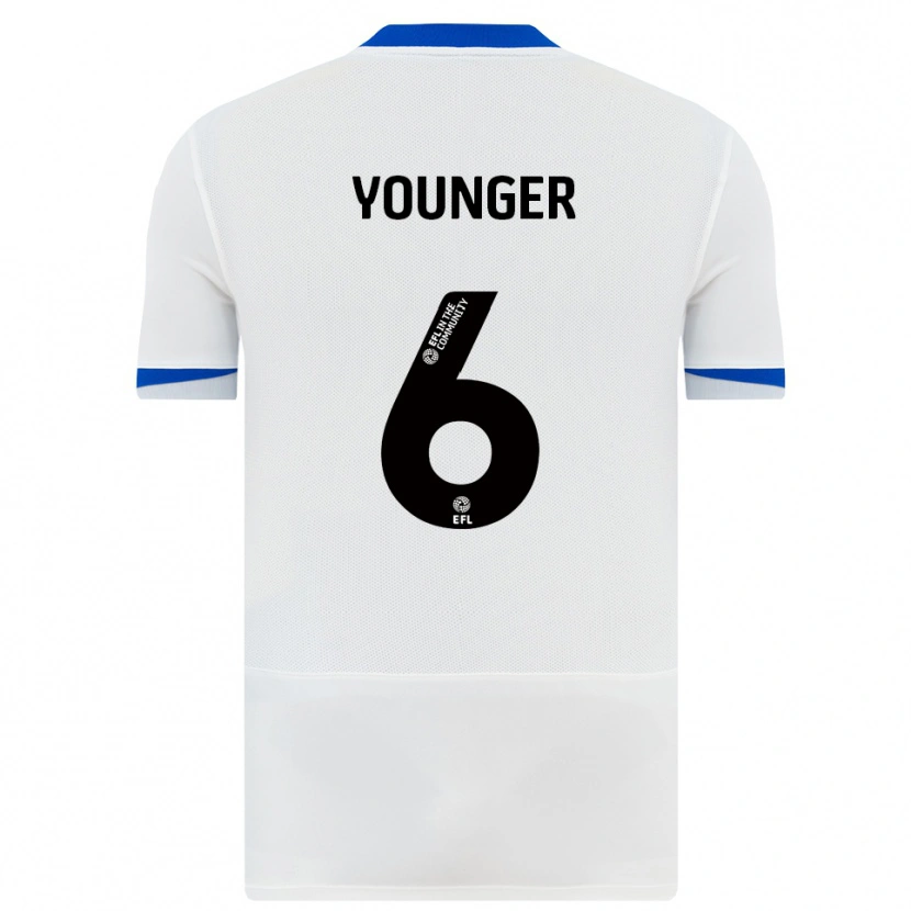 Danxen Børn Jazz Younger #6 Hvid Sort Udebane Spillertrøjer 2025/26 Trøje T-Shirt