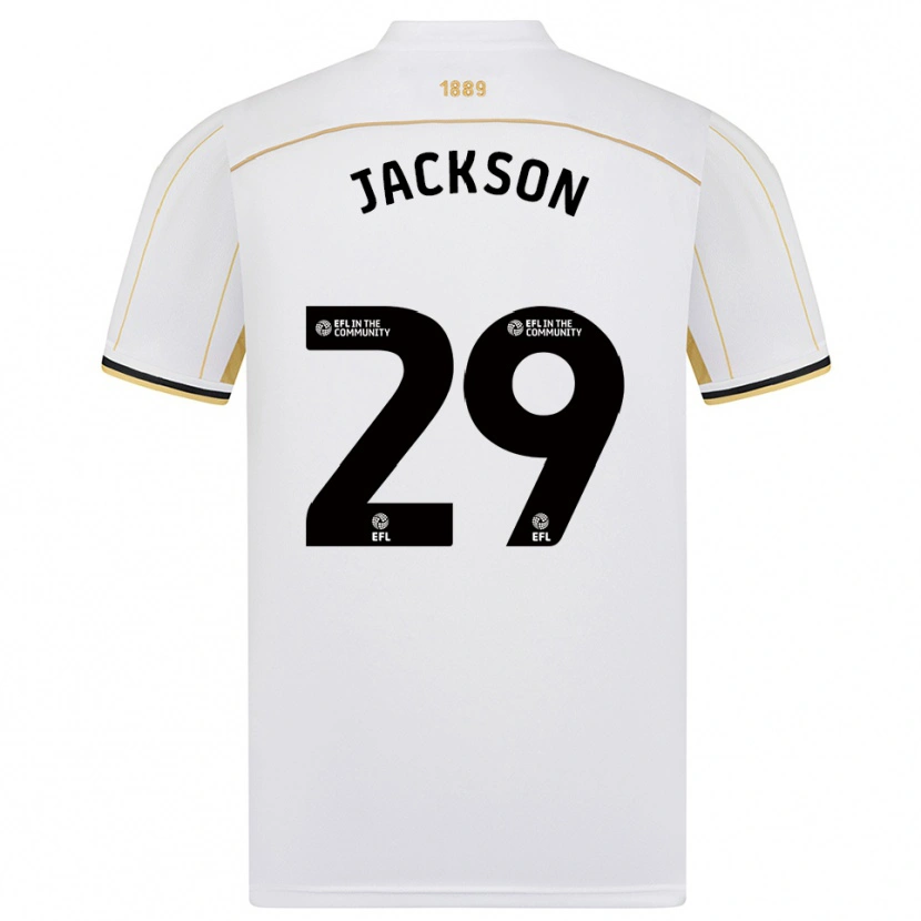 Danxen Børn Fallon Olivia Connolly-Jackson #29 Hvid Guld Udebane Spillertrøjer 2025/26 Trøje T-Shirt