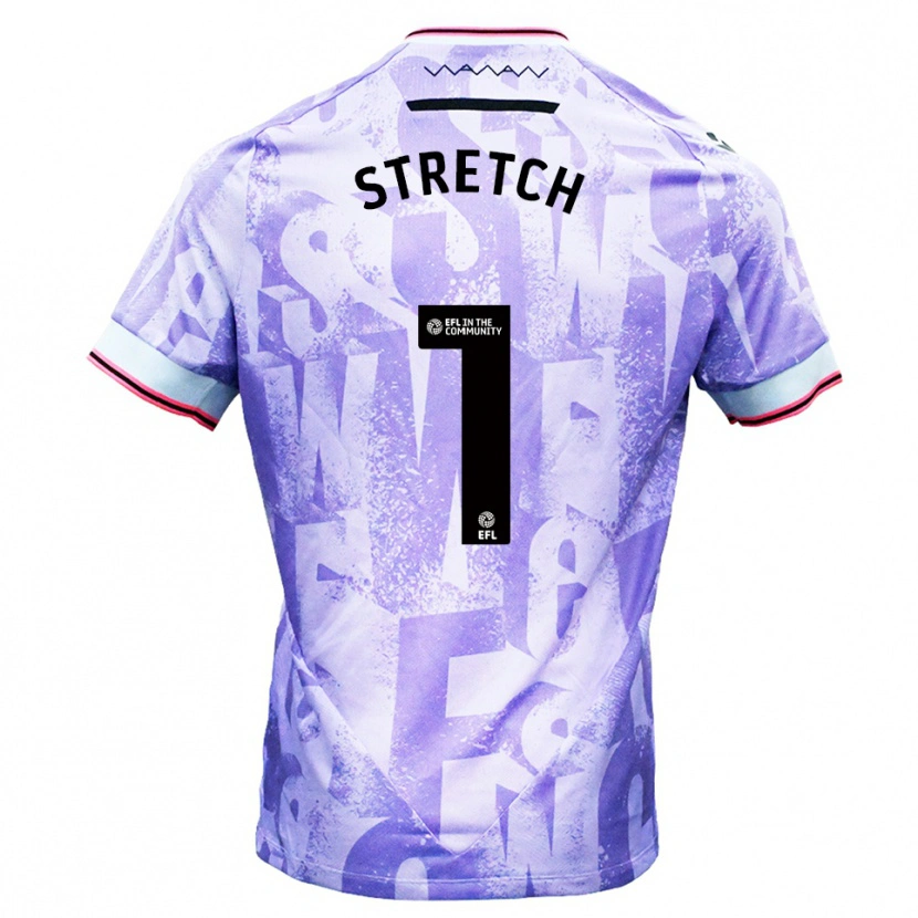 Danxen Børn Logan Stretch #1 Lilla Hvid Udebane Spillertrøjer 2025/26 Trøje T-Shirt