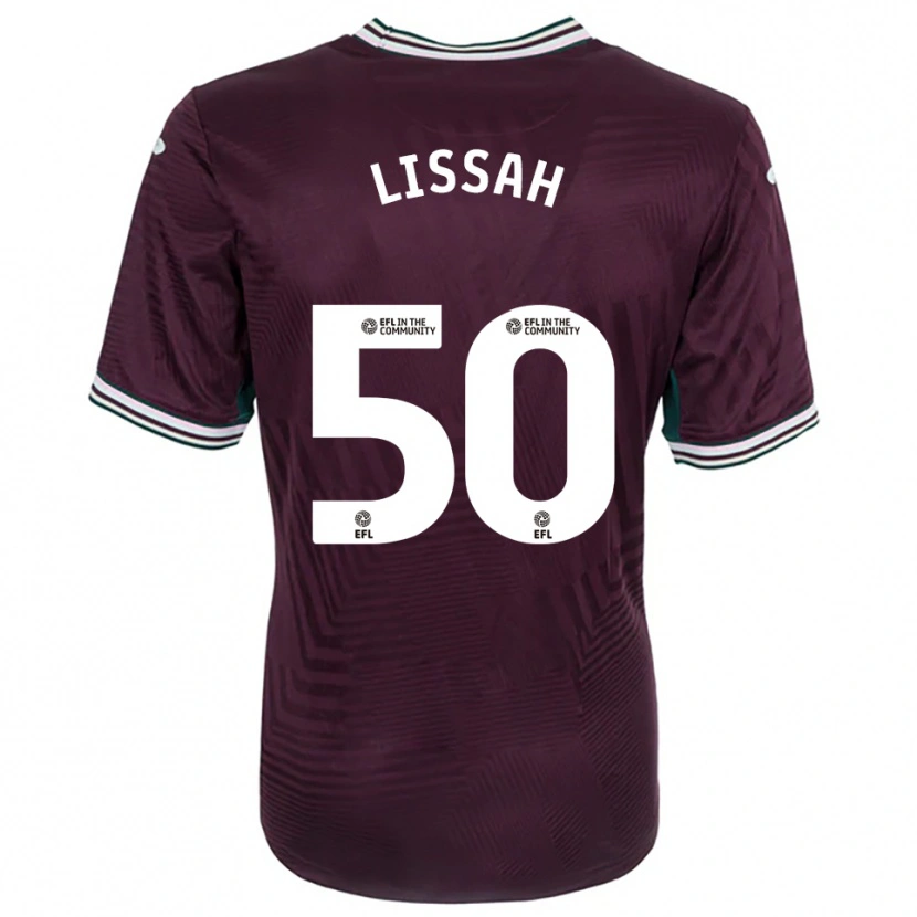 Danxen Børn Filip Lissah #50 Rust Rød Hvid Udebane Spillertrøjer 2025/26 Trøje T-Shirt