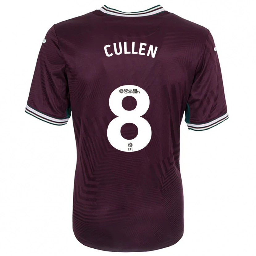 Danxen Børn Rachel Cullen #8 Rust Rød Hvid Udebane Spillertrøjer 2025/26 Trøje T-Shirt