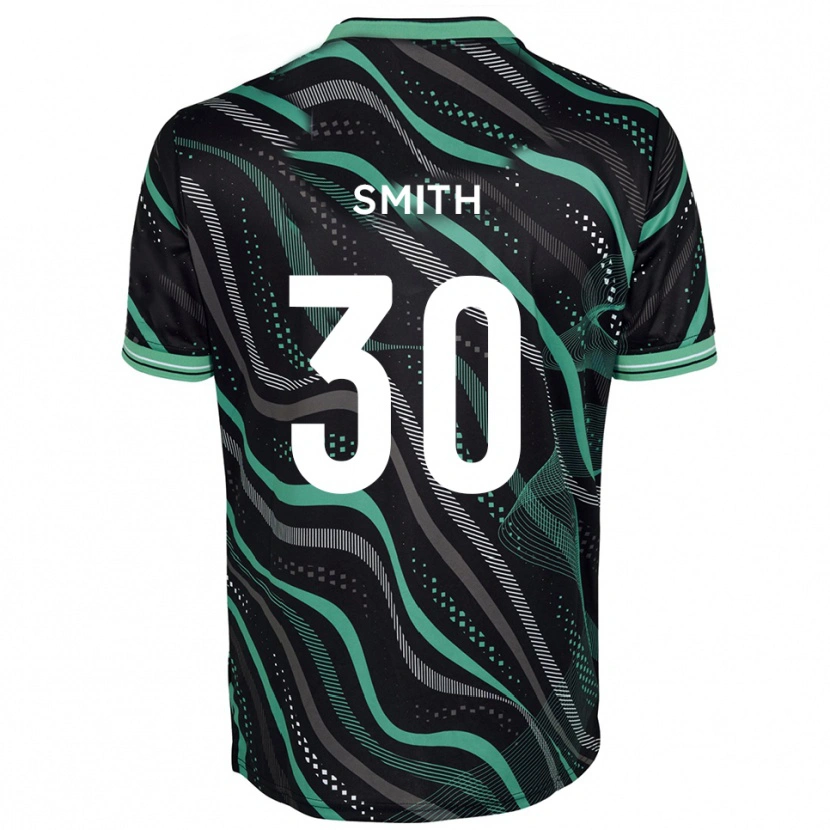 Danxen Børn Jude Smith #30 Sort Grøn Udebane Spillertrøjer 2025/26 Trøje T-Shirt