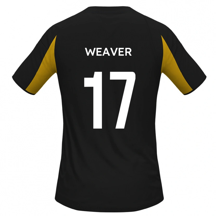 Danxen Børn Lucas Weaver #17 Sort Gul Udebane Spillertrøjer 2025/26 Trøje T-Shirt