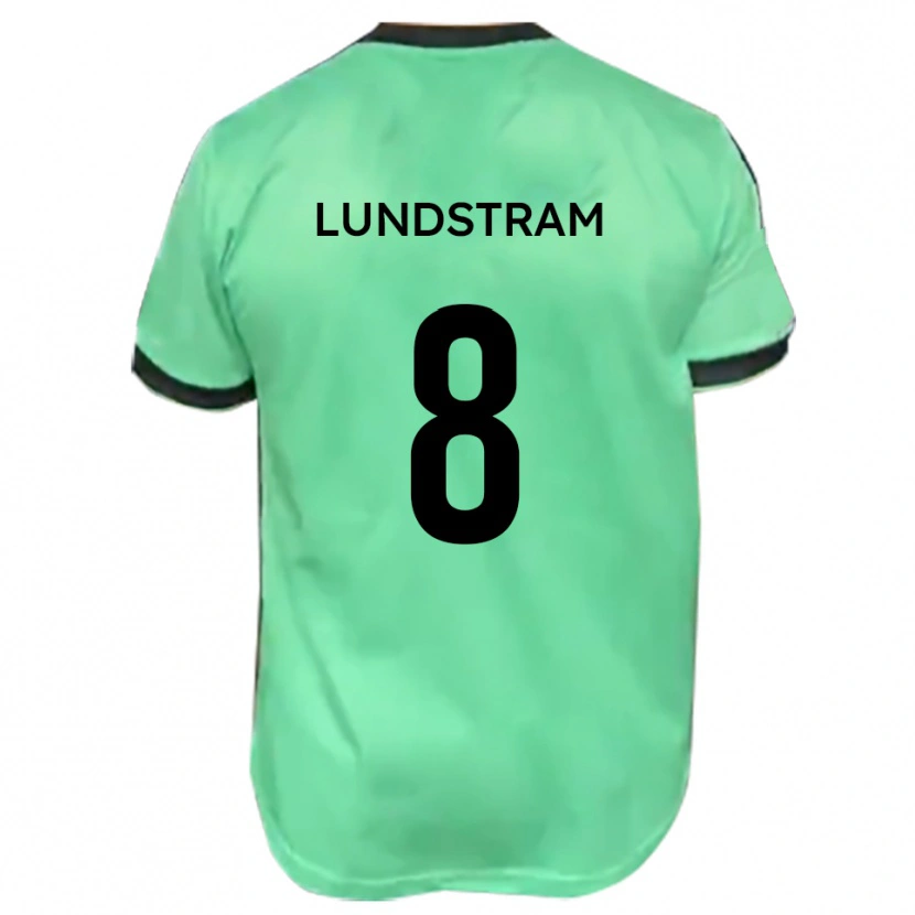 Danxen Børn Josh Lundstram #8 Turkis Sort Udebane Spillertrøjer 2025/26 Trøje T-Shirt