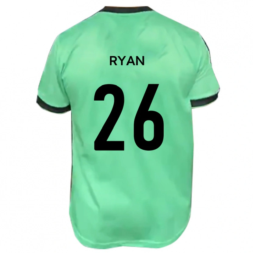 Danxen Børn Joe Ryan #26 Turkis Sort Udebane Spillertrøjer 2025/26 Trøje T-Shirt
