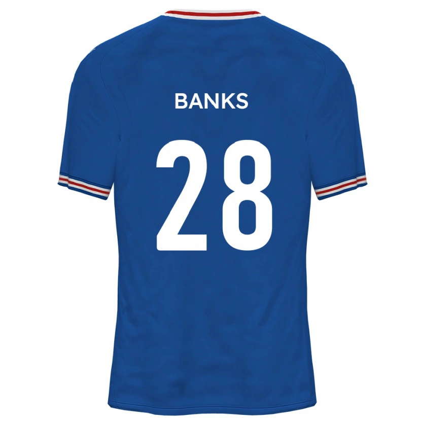 Danxen Børn Ollie Banks #28 Dodger Blå Udebane Spillertrøjer 2025/26 Trøje T-Shirt