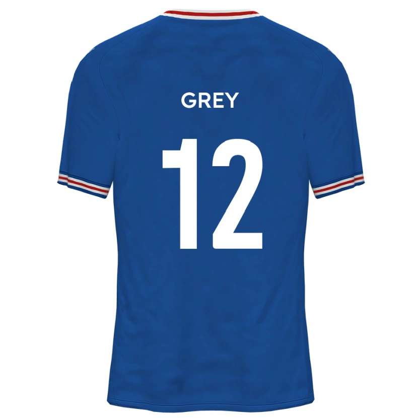 Danxen Børn Joe Grey #12 Dodger Blå Udebane Spillertrøjer 2025/26 Trøje T-Shirt