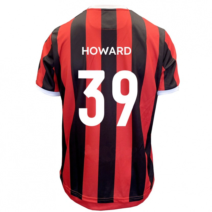 Danxen Børn Will Howard #39 Rød Sort Udebane Spillertrøjer 2025/26 Trøje T-Shirt