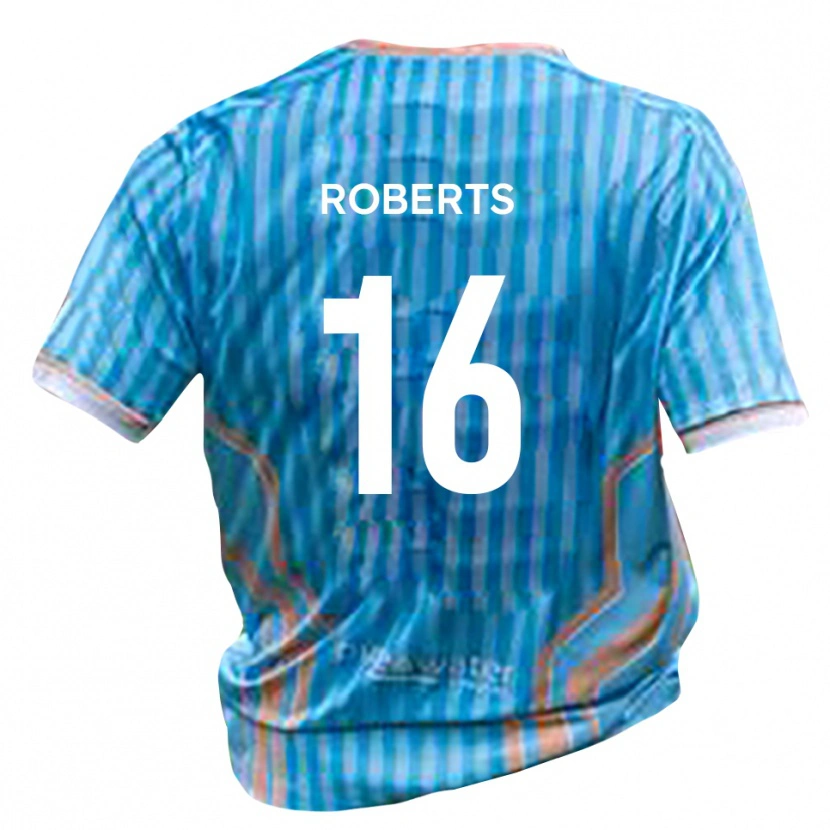 Danxen Børn Tyler Roberts #16 Sort Guld Udebane Spillertrøjer 2025/26 Trøje T-Shirt
