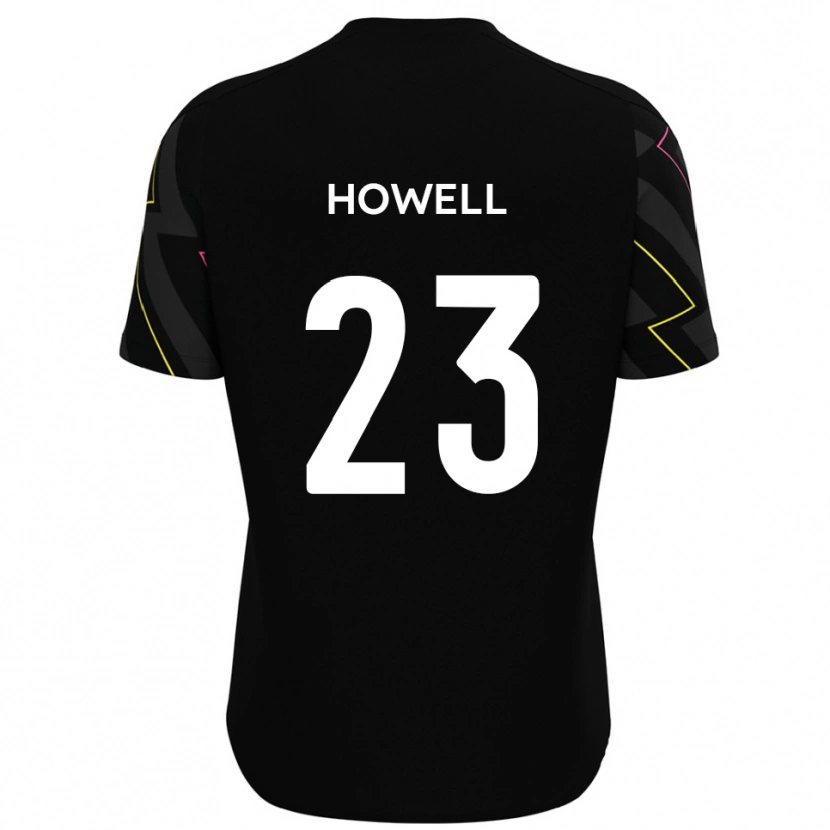 Danxen Børn Finn Howell #23 Sort Grå Udebane Spillertrøjer 2025/26 Trøje T-Shirt