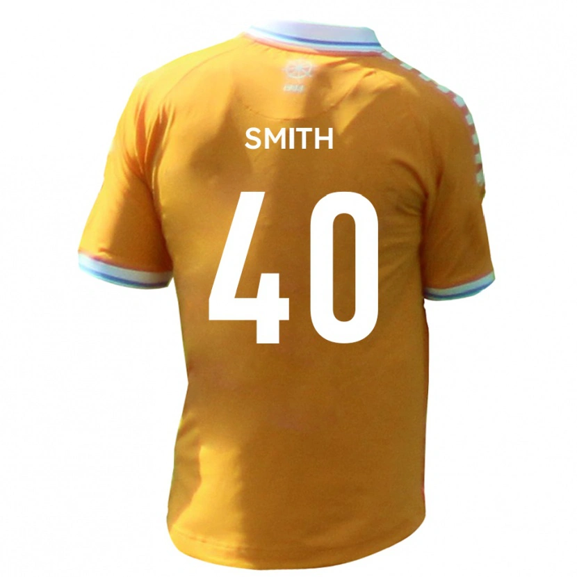 Danxen Børn Adam Smith #40 Gul Blå Udebane Spillertrøjer 2025/26 Trøje T-Shirt