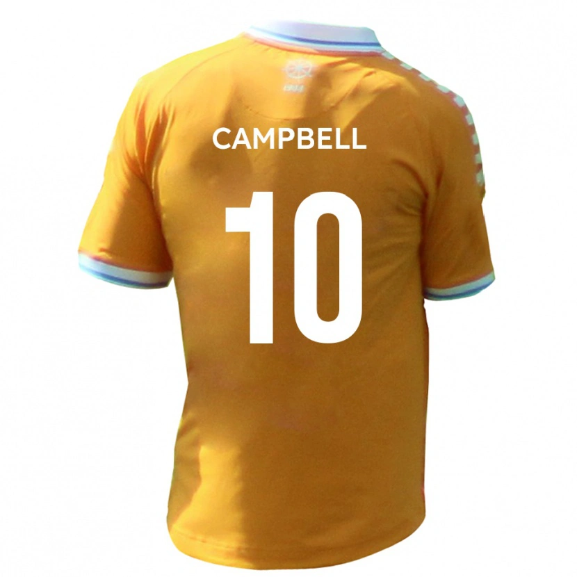 Danxen Børn Adam Campbell #10 Gul Blå Udebane Spillertrøjer 2025/26 Trøje T-Shirt
