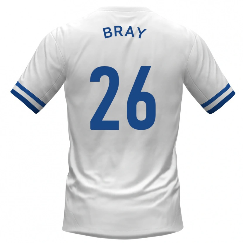 Danxen Børn Owen Bray #26 Hvid Blå Udebane Spillertrøjer 2025/26 Trøje T-Shirt