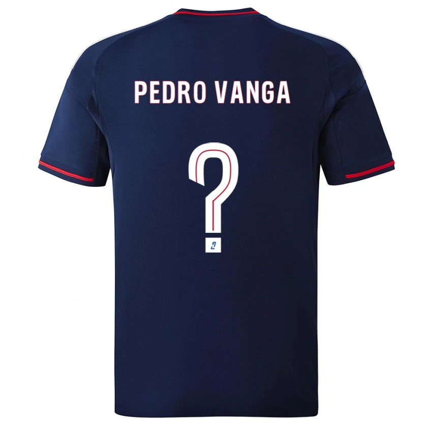 Danxen Børn Emerson Pedro Vanga #0 Marine Rød Udebane Spillertrøjer 2025/26 Trøje T-Shirt