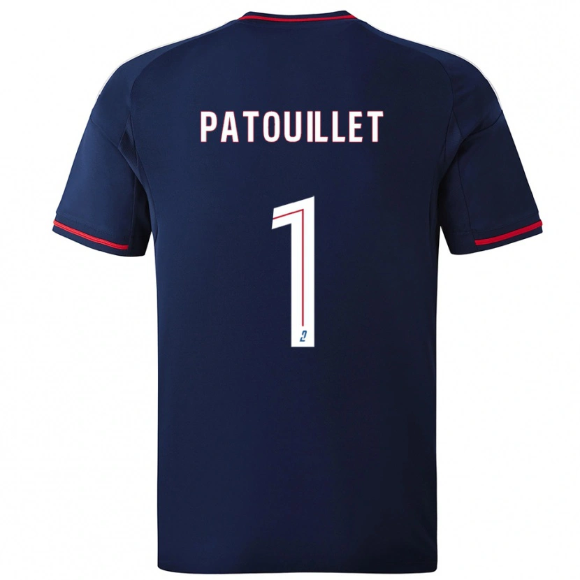 Danxen Børn Mathieu Patouillet #1 Marine Rød Udebane Spillertrøjer 2025/26 Trøje T-Shirt