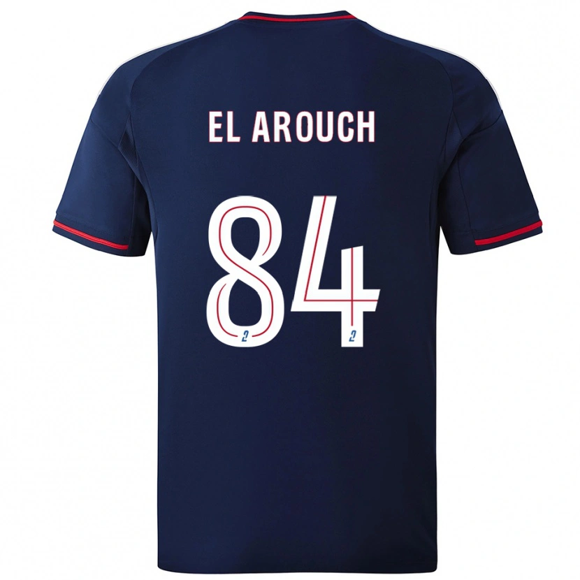 Danxen Børn Mohamed El Arouch #84 Marine Rød Udebane Spillertrøjer 2025/26 Trøje T-Shirt