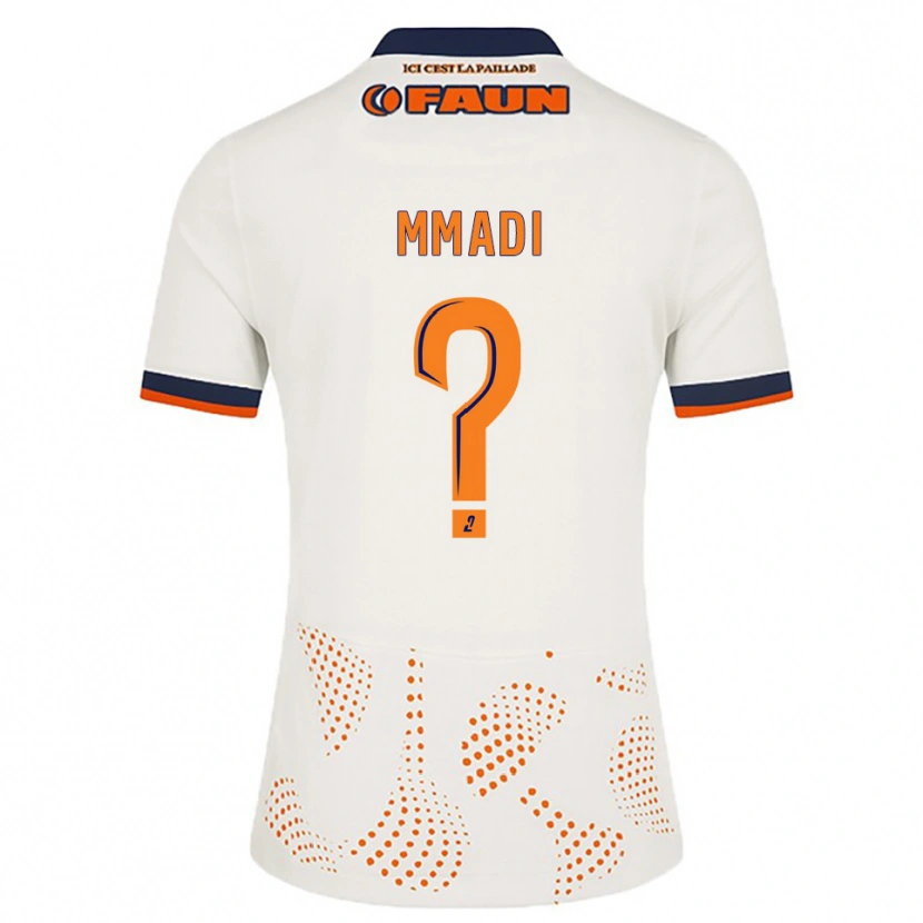 Danxen Børn Elanziz Mmadi #0 Hvid Orange Udebane Spillertrøjer 2025/26 Trøje T-Shirt