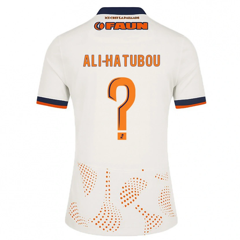 Danxen Børn Fayad Ali-Hatubou #0 Hvid Orange Udebane Spillertrøjer 2025/26 Trøje T-Shirt