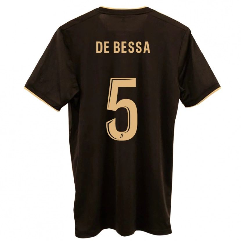 Danxen Børn Jérémy De Bessa #5 Blå Rød Udebane Spillertrøjer 2025/26 Trøje T-Shirt