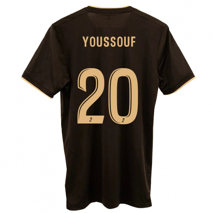 Danxen Børn Mohamed Youssouf #20 Blå Rød Udebane Spillertrøjer 2025/26 Trøje T-Shirt