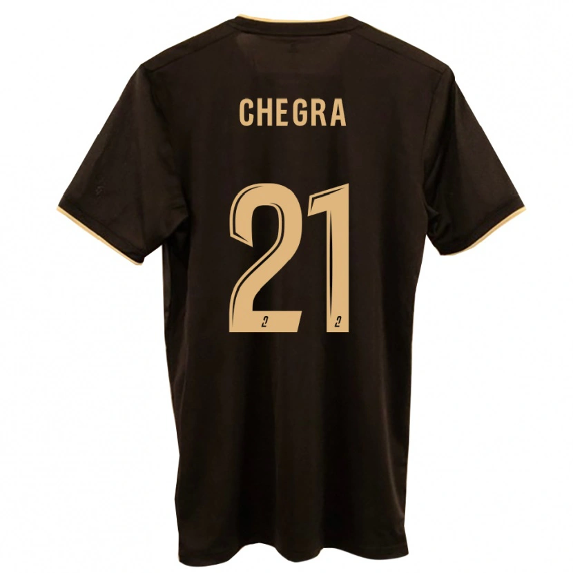 Danxen Børn Ivane Chegra #21 Blå Rød Udebane Spillertrøjer 2025/26 Trøje T-Shirt