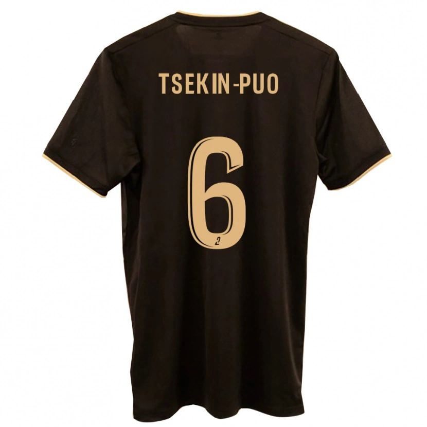 Danxen Børn Lenny Tsekin-Puo #6 Blå Rød Udebane Spillertrøjer 2025/26 Trøje T-Shirt
