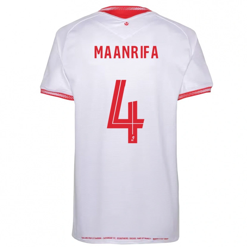 Danxen Børn Elfayed Maanrifa #4 Sort Rød Udebane Spillertrøjer 2025/26 Trøje T-Shirt