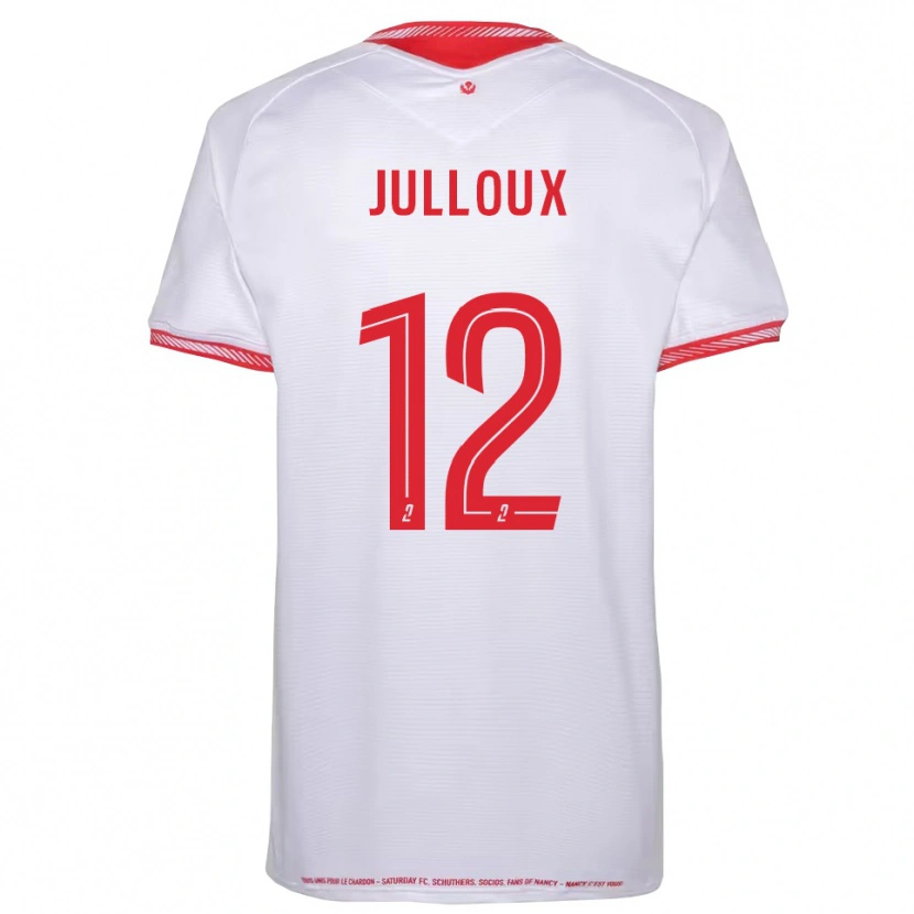 Danxen Børn Adrien Julloux #12 Sort Rød Udebane Spillertrøjer 2025/26 Trøje T-Shirt