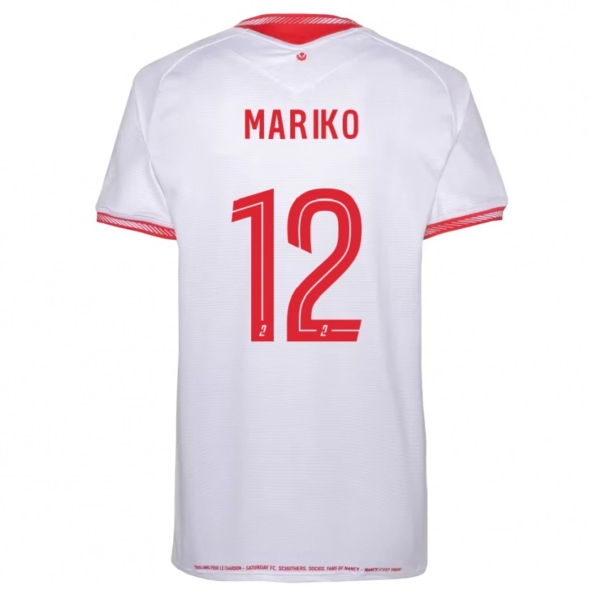 Danxen Børn Lamine Mariko #12 Sort Rød Udebane Spillertrøjer 2025/26 Trøje T-Shirt