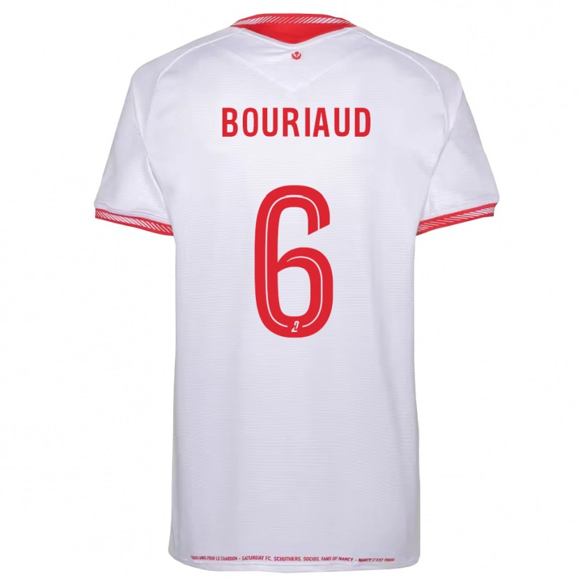 Danxen Børn Teddy Bouriaud #6 Sort Rød Udebane Spillertrøjer 2025/26 Trøje T-Shirt