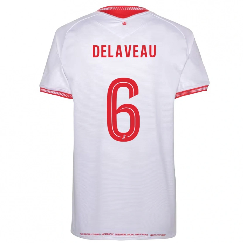 Danxen Børn Yanis Delaveau #6 Sort Rød Udebane Spillertrøjer 2025/26 Trøje T-Shirt