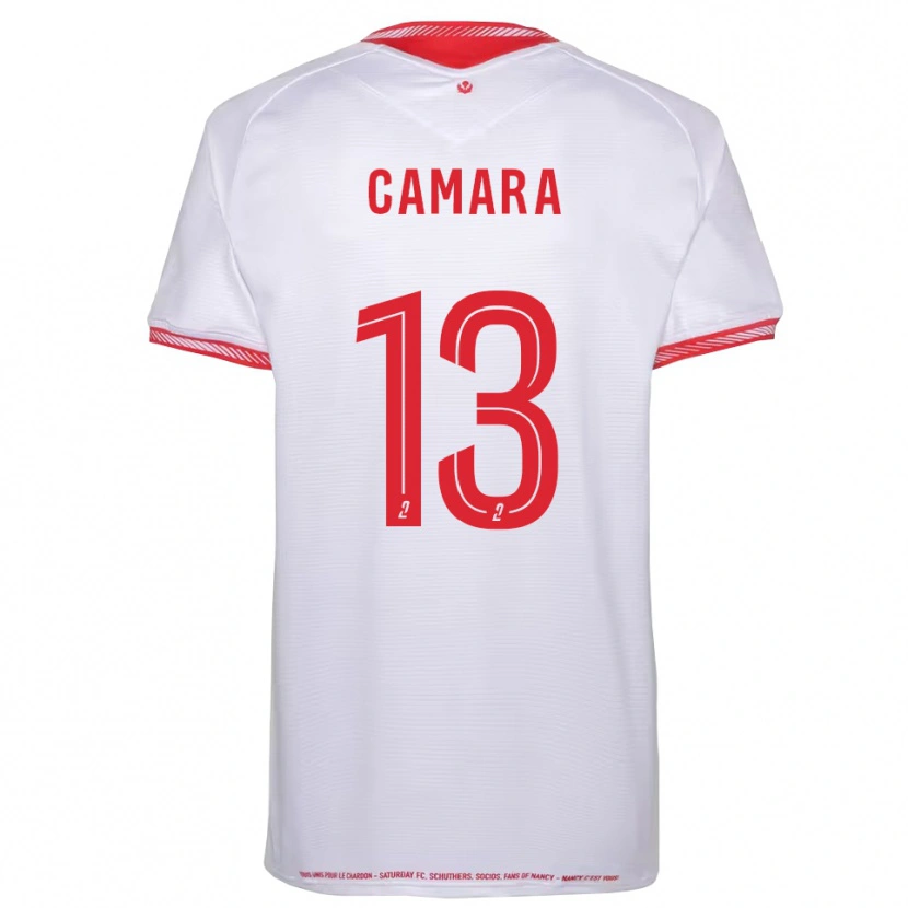 Danxen Børn Bakari Camara #13 Sort Rød Udebane Spillertrøjer 2025/26 Trøje T-Shirt