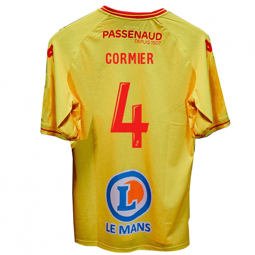 Danxen Børn Leny Cormier #4 Gul Udebane Spillertrøjer 2025/26 Trøje T-Shirt