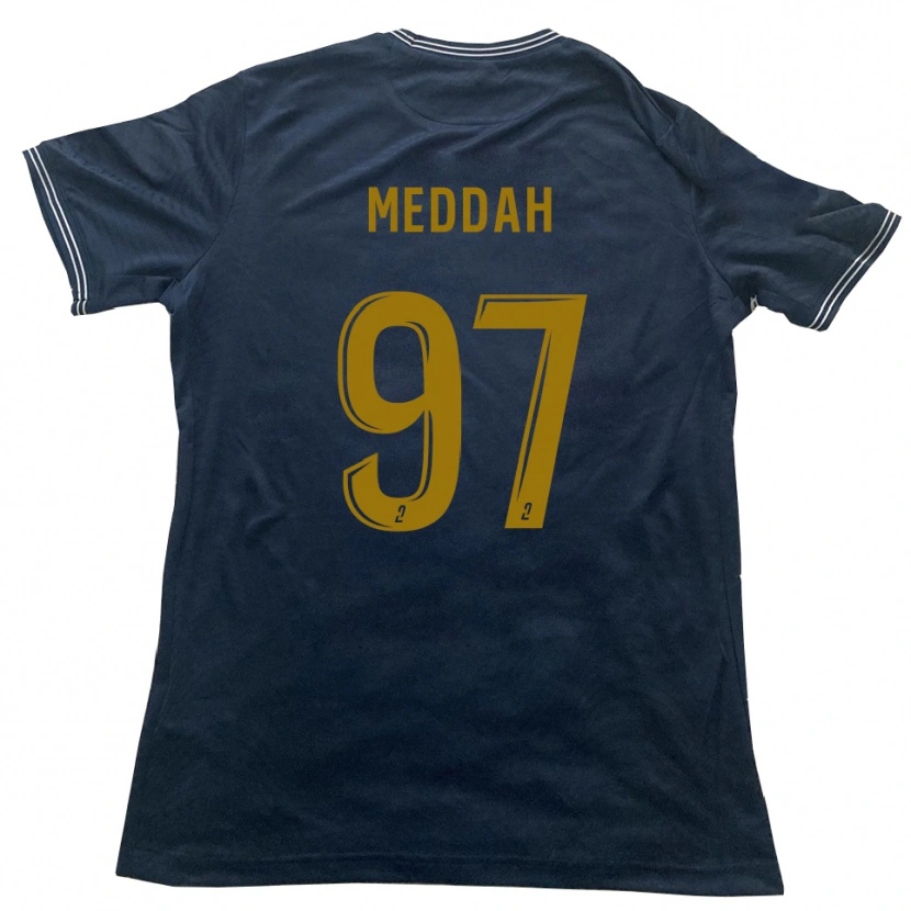 Danxen Børn Daylam Meddah #97 Marine Guld Udebane Spillertrøjer 2025/26 Trøje T-Shirt