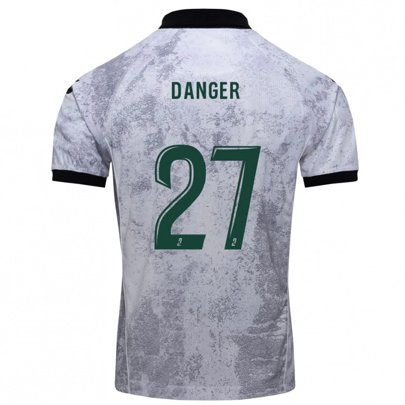 Danxen Børn Bradley Danger #27 Hvid Sort Udebane Spillertrøjer 2025/26 Trøje T-Shirt