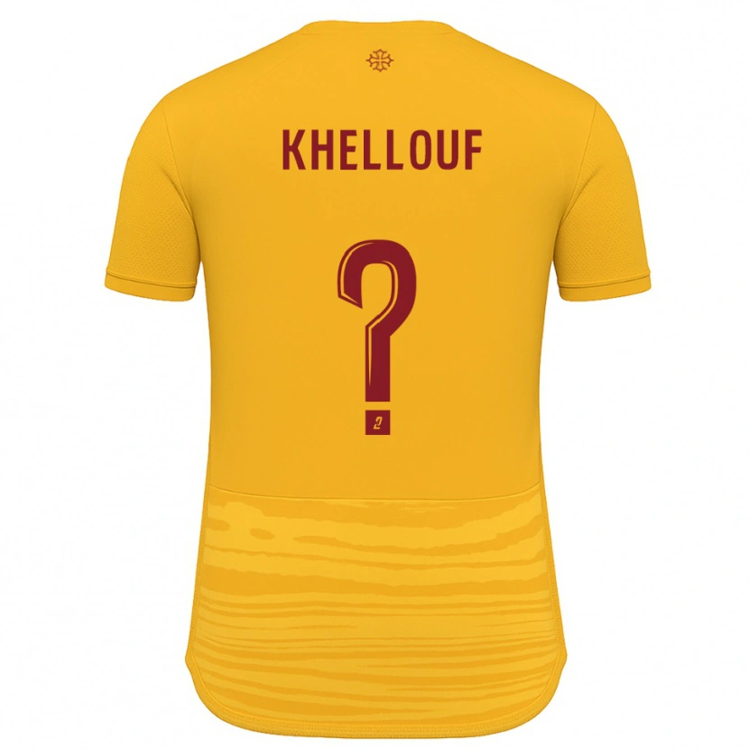 Danxen Børn Ilyann Khellouf #0 Orange Burgundy Udebane Spillertrøjer 2025/26 Trøje T-Shirt