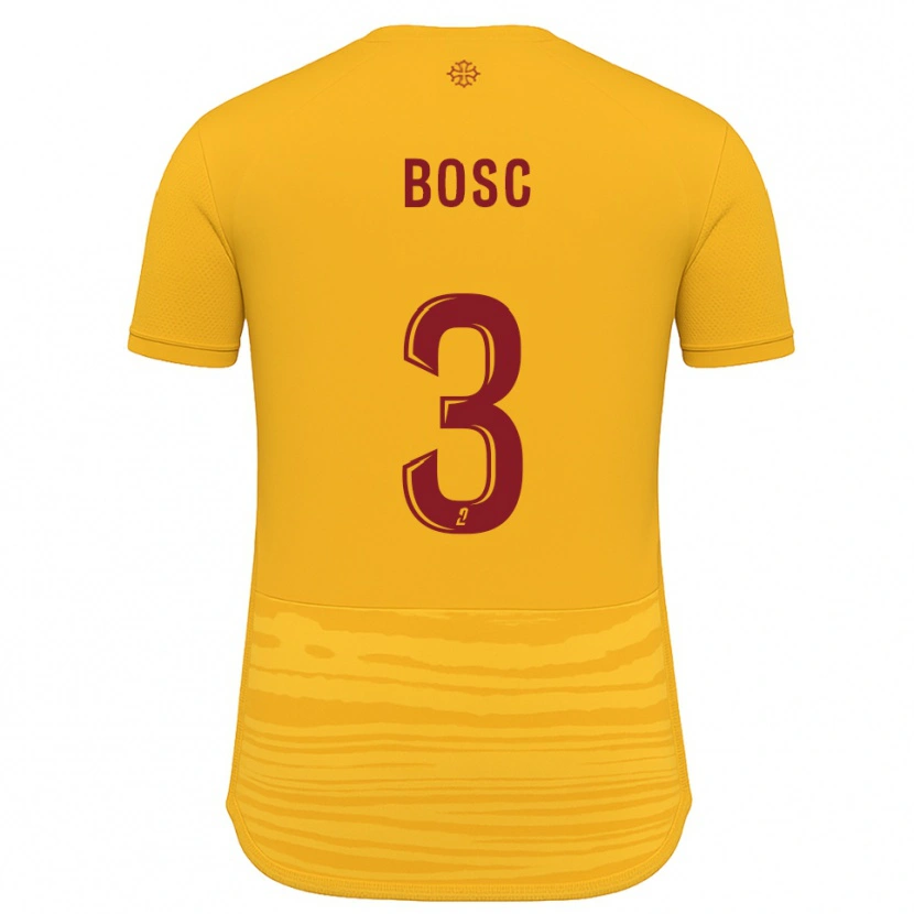Danxen Børn Tom Bosc #3 Orange Burgundy Udebane Spillertrøjer 2025/26 Trøje T-Shirt