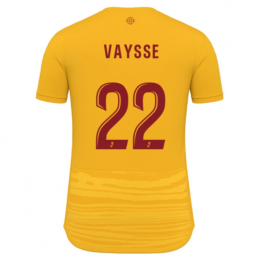 Danxen Børn Sophie Vaysse #22 Orange Burgundy Udebane Spillertrøjer 2025/26 Trøje T-Shirt