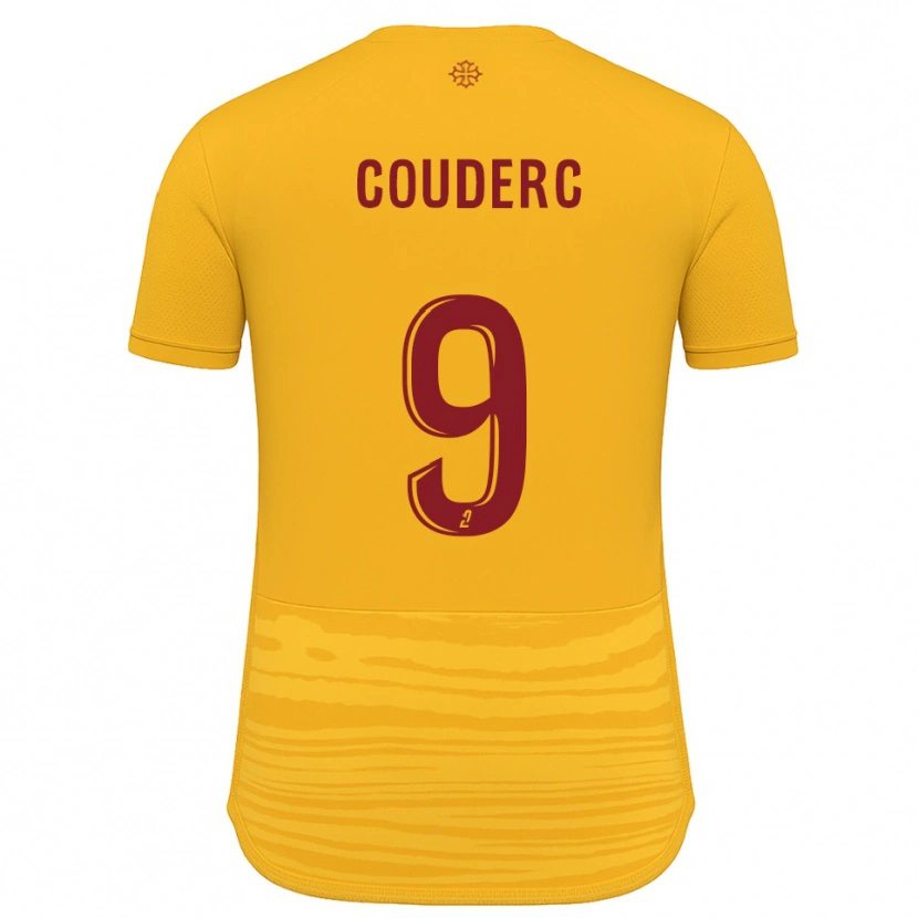 Danxen Børn Enzo Couderc #9 Orange Burgundy Udebane Spillertrøjer 2025/26 Trøje T-Shirt
