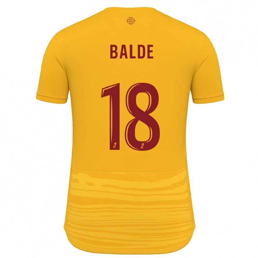 Danxen Børn Ibrahima Baldé #18 Orange Burgundy Udebane Spillertrøjer 2025/26 Trøje T-Shirt