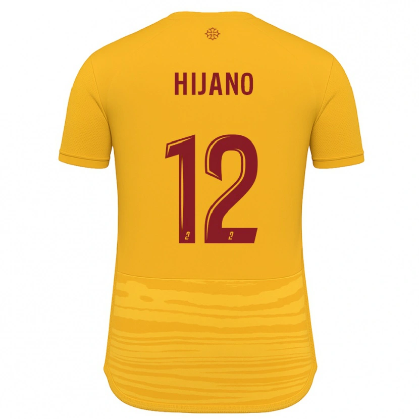 Danxen Børn Noa Hijano #12 Orange Burgundy Udebane Spillertrøjer 2025/26 Trøje T-Shirt