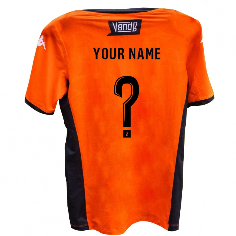 Danxen Børn Dit Navn #0 Hvid Sort Udebane Spillertrøjer 2025/26 Trøje T-Shirt