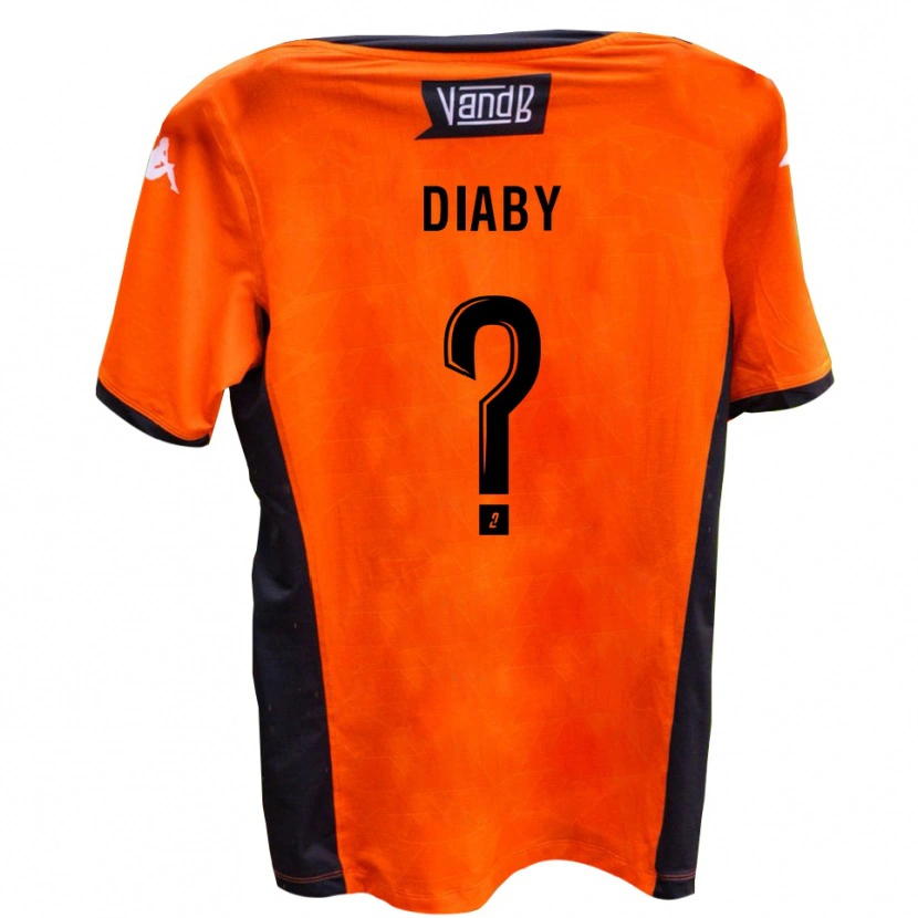 Danxen Børn Karamba Diaby #0 Hvid Sort Udebane Spillertrøjer 2025/26 Trøje T-Shirt