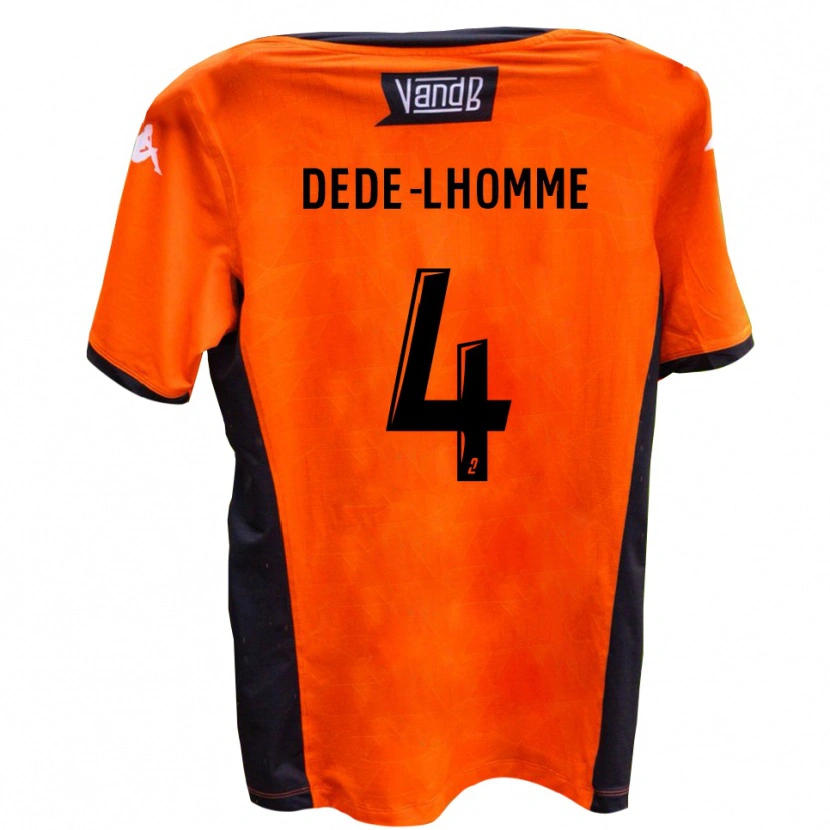 Danxen Børn Noah Dede-Lhomme #4 Hvid Sort Udebane Spillertrøjer 2025/26 Trøje T-Shirt